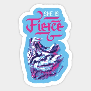 She is Fierce Sticker